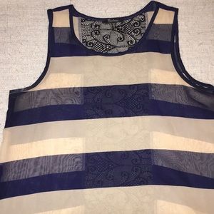 Sexy sheer tank top. Size M.